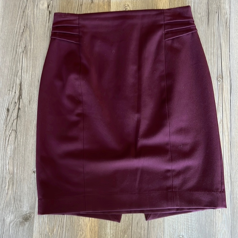 Express Lined Pencil Skirt Plum